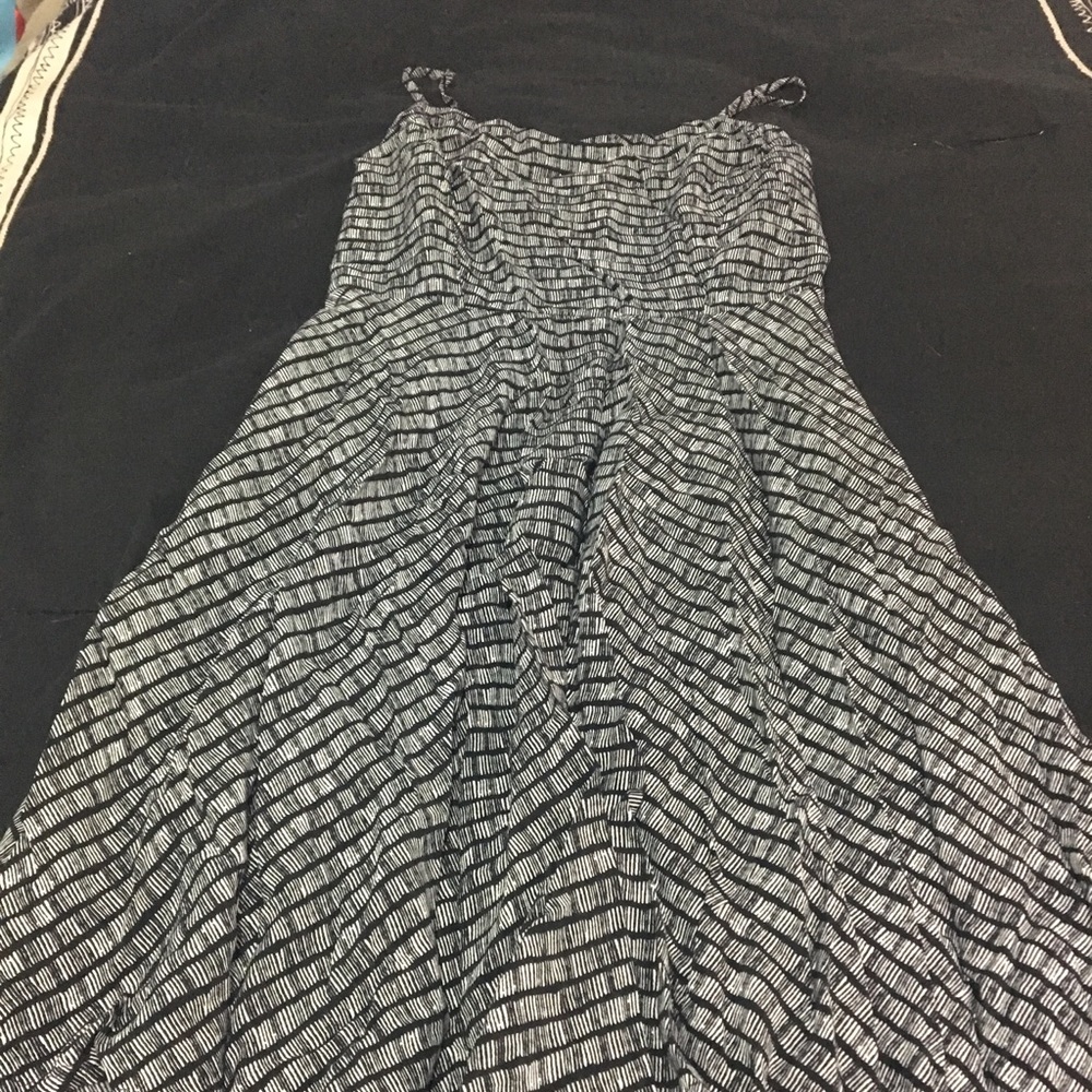 Black and white skater dress